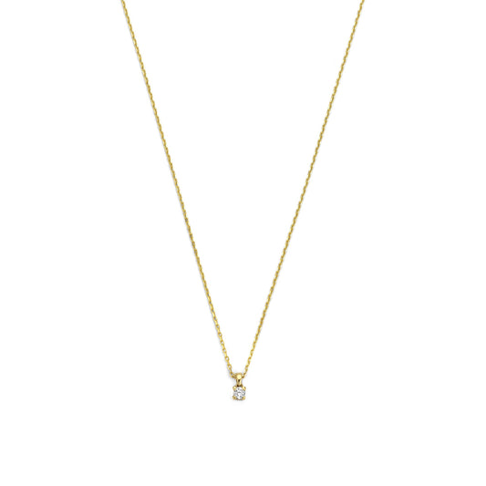 De la Paix Céline 14 karat gold necklace with diamond 0.05 carat -  - Isabel Bernard
