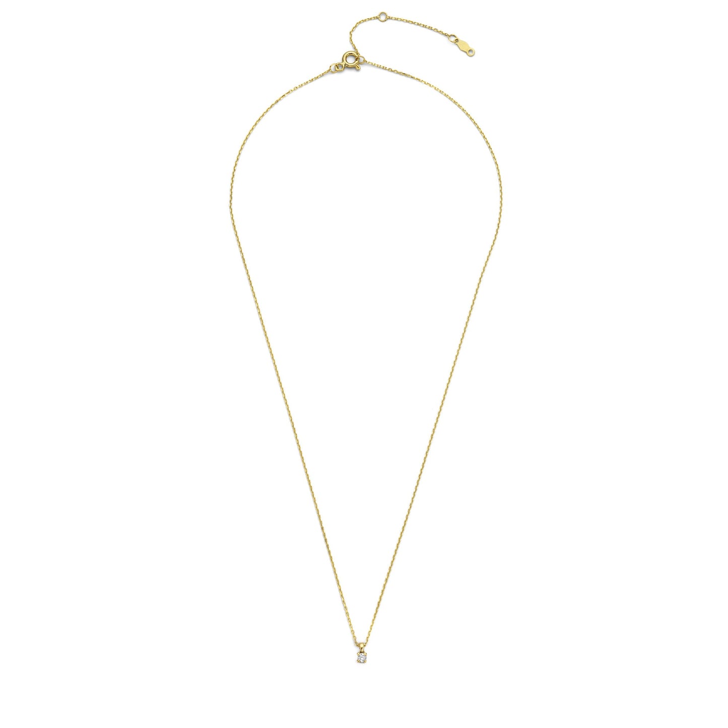 De la Paix Céline 14 karat gold necklace with diamond 0.05 carat -  - Isabel Bernard
