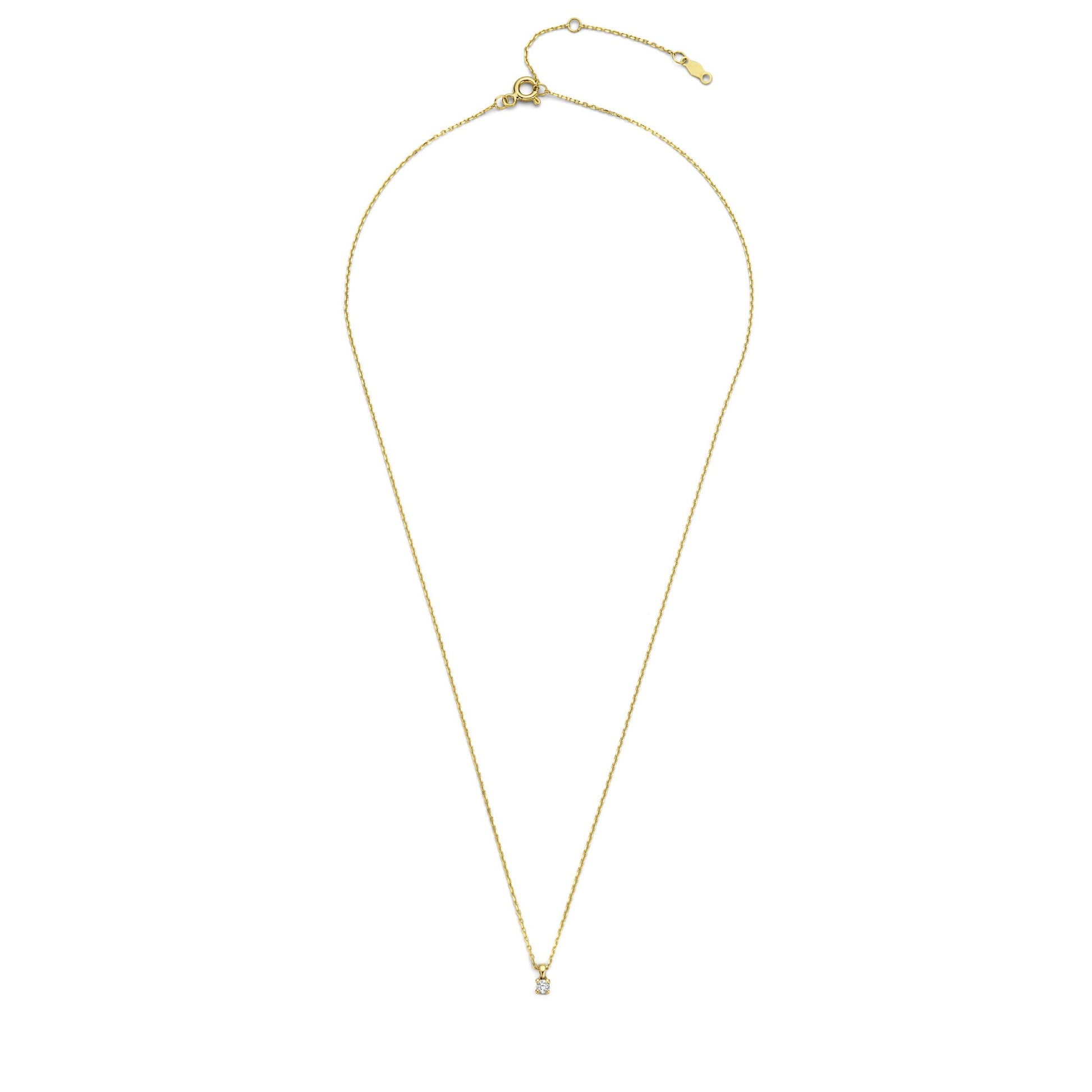 De la Paix Céline 14 karat gold necklace with diamond 0.05 carat -  - Isabel Bernard