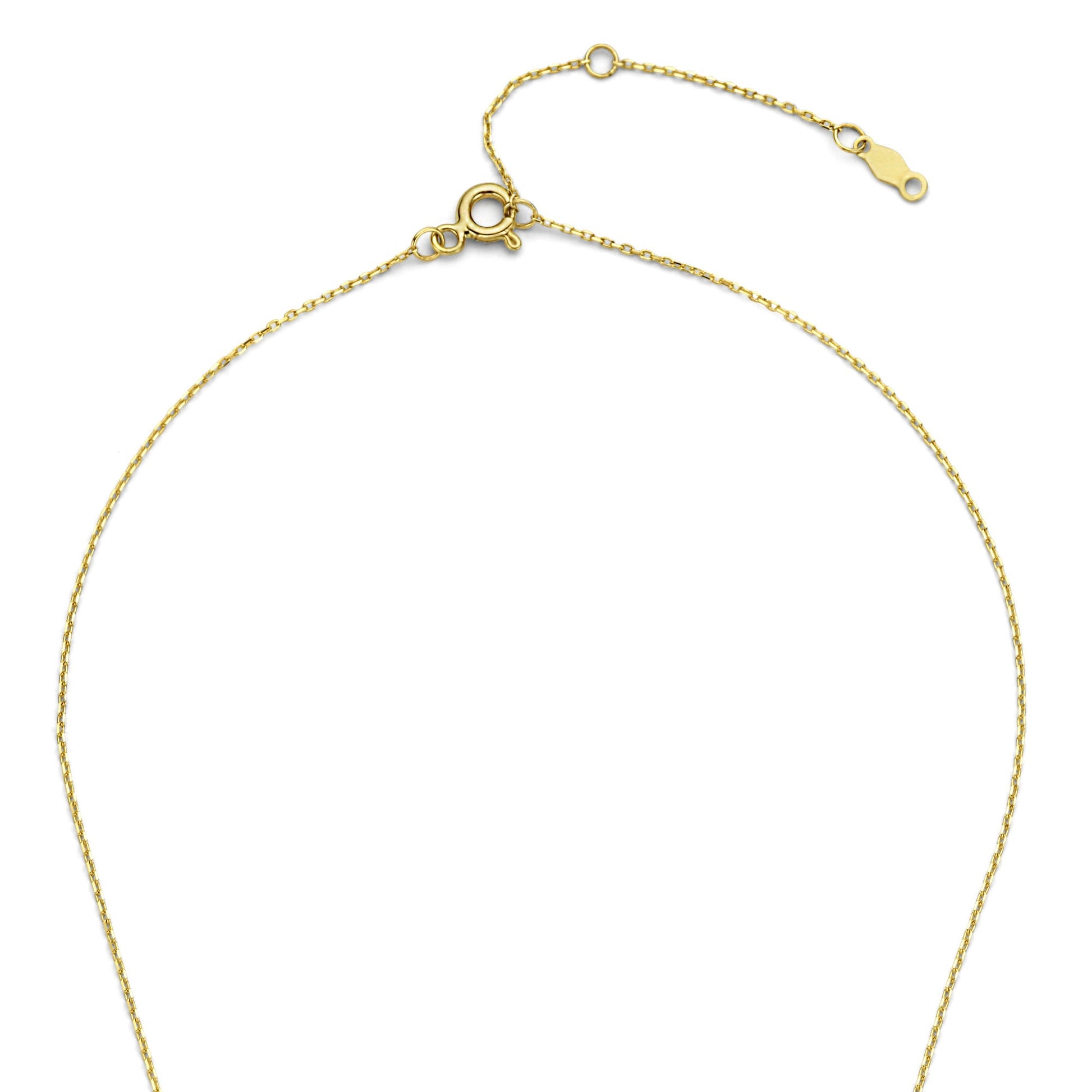 De la Paix Céline 14 karat gold necklace with diamond 0.05 carat -  - Isabel Bernard