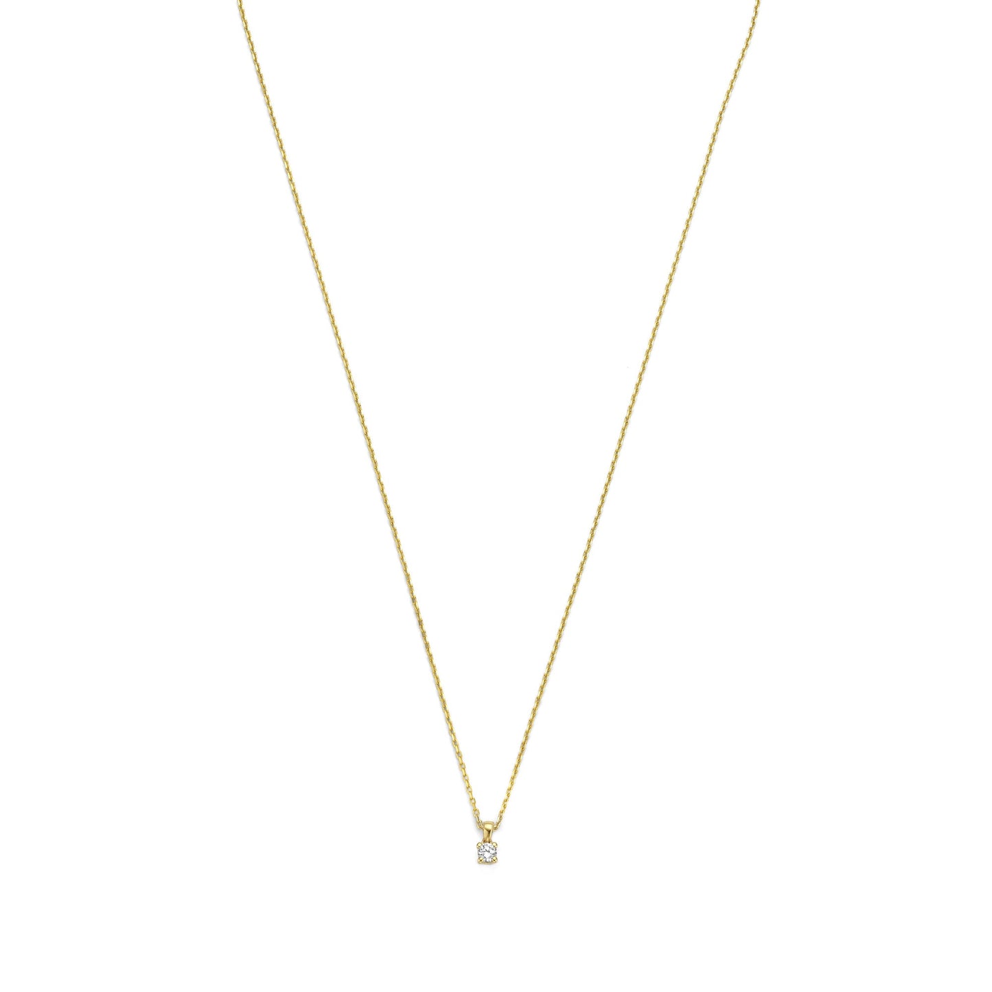 De la Paix Celesse 14 karat gold necklace with diamond 0.07 carat -  - Isabel Bernard