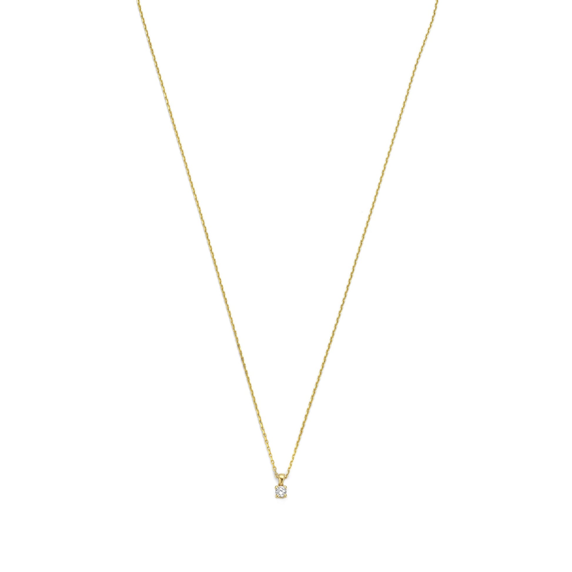 De la Paix Celesse 14 karat gold necklace with diamond 0.07 carat -  - Isabel Bernard