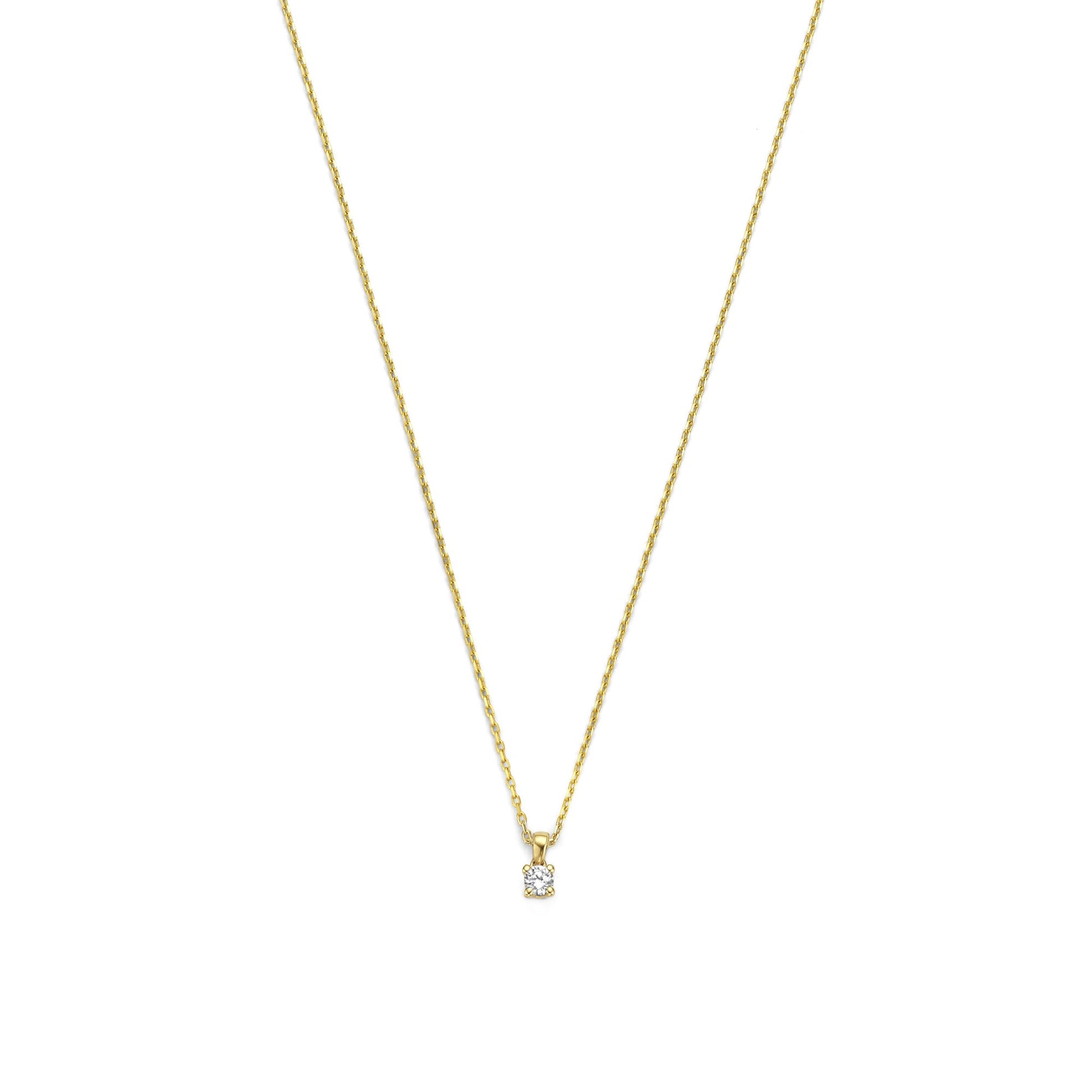 De la Paix Celesse 14 karat gold necklace with diamond 0.07 carat -  - Isabel Bernard