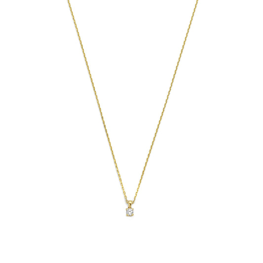 De la Paix Celesse 14 karat gold necklace with diamond 0.07 carat -  - Isabel Bernard