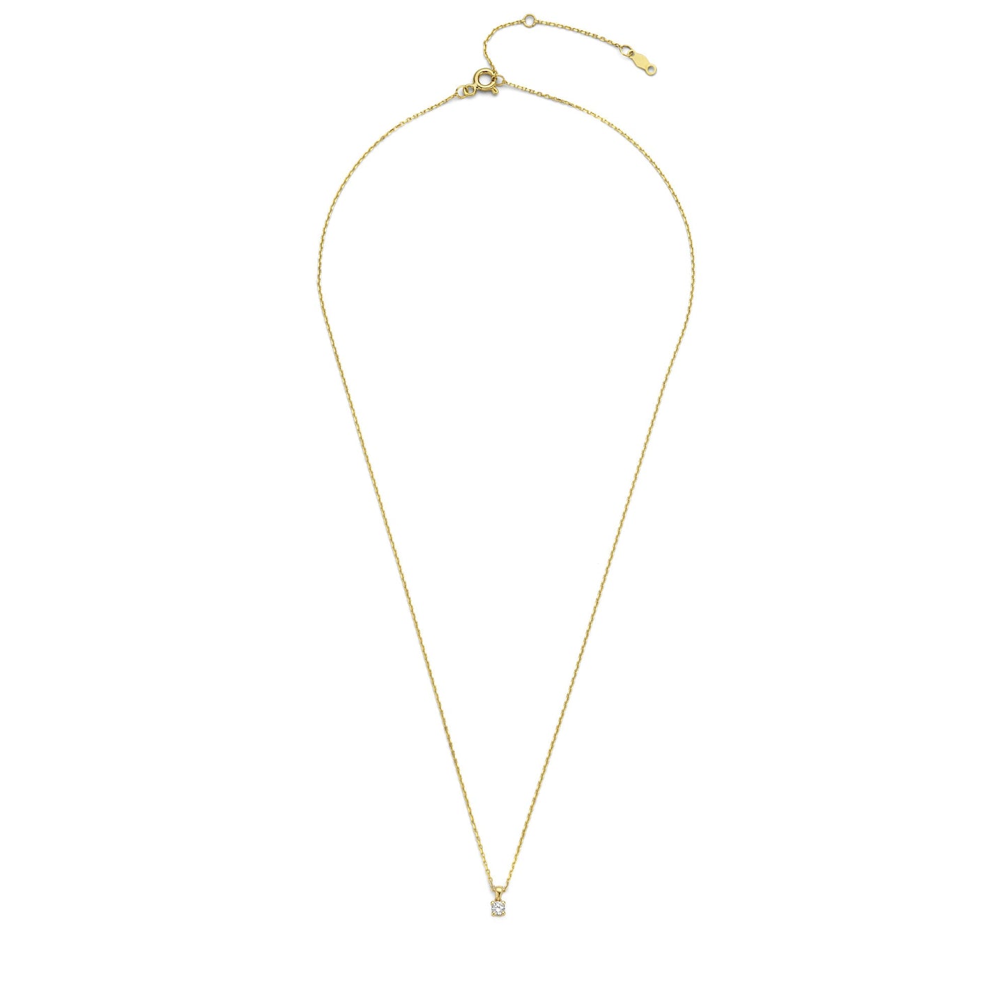 De la Paix Celesse 14 karat gold necklace with diamond 0.07 carat -  - Isabel Bernard