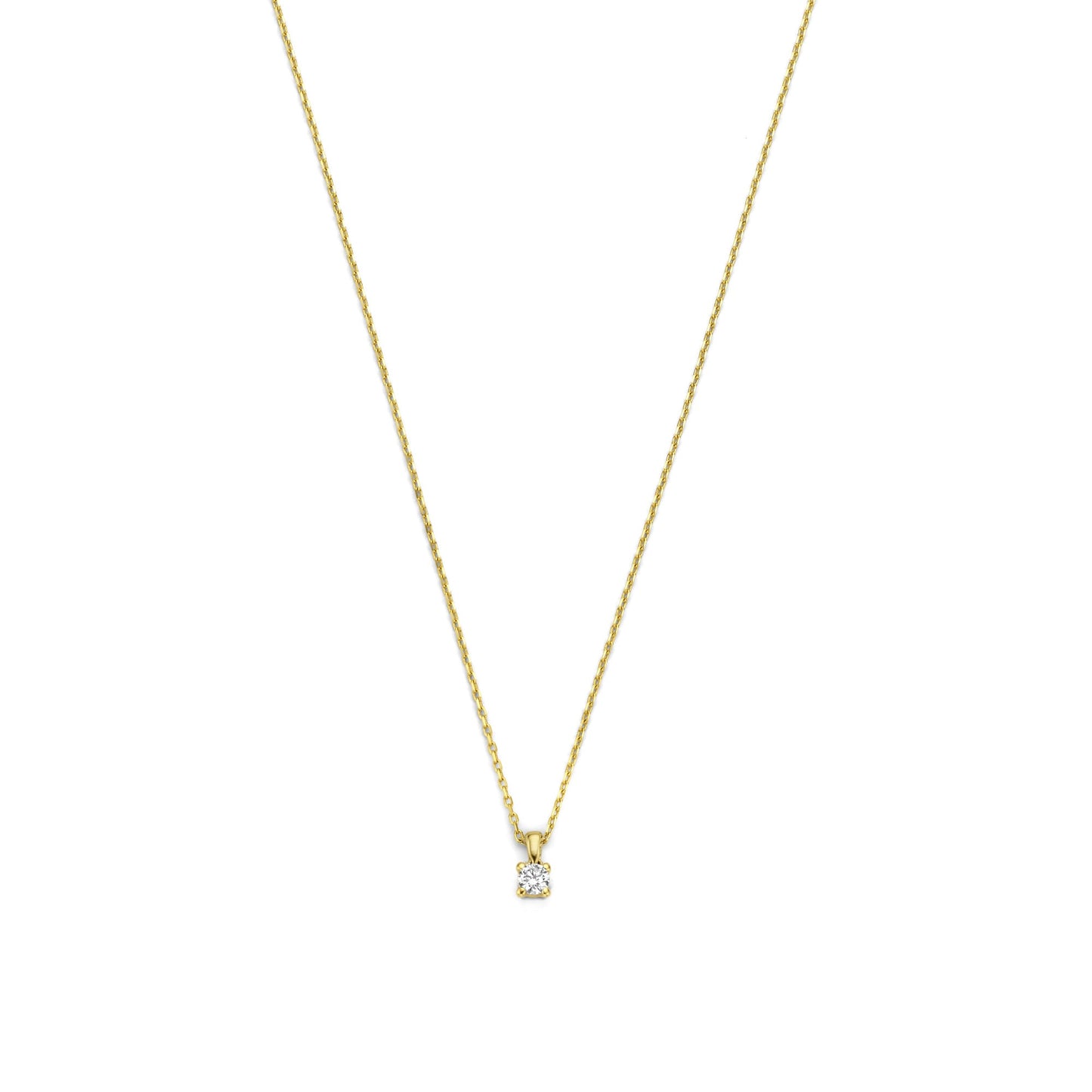 De la Paix Christine 14 karat gold necklace with diamond 0.10 carat -  - Isabel Bernard