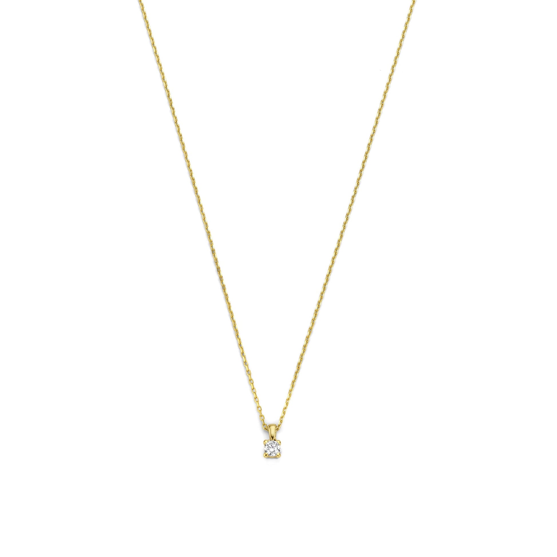 De la Paix Christine 14 karat gold necklace with diamond 0.10 carat -  - Isabel Bernard