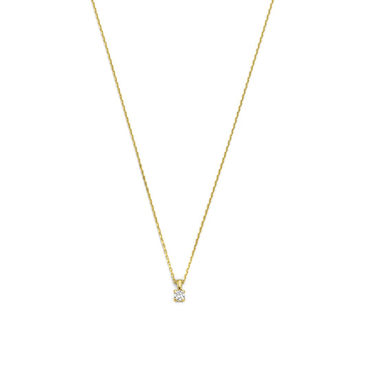 De la Paix Christine 14 karat gold necklace with diamond 0.10 carat -  - Isabel Bernard
