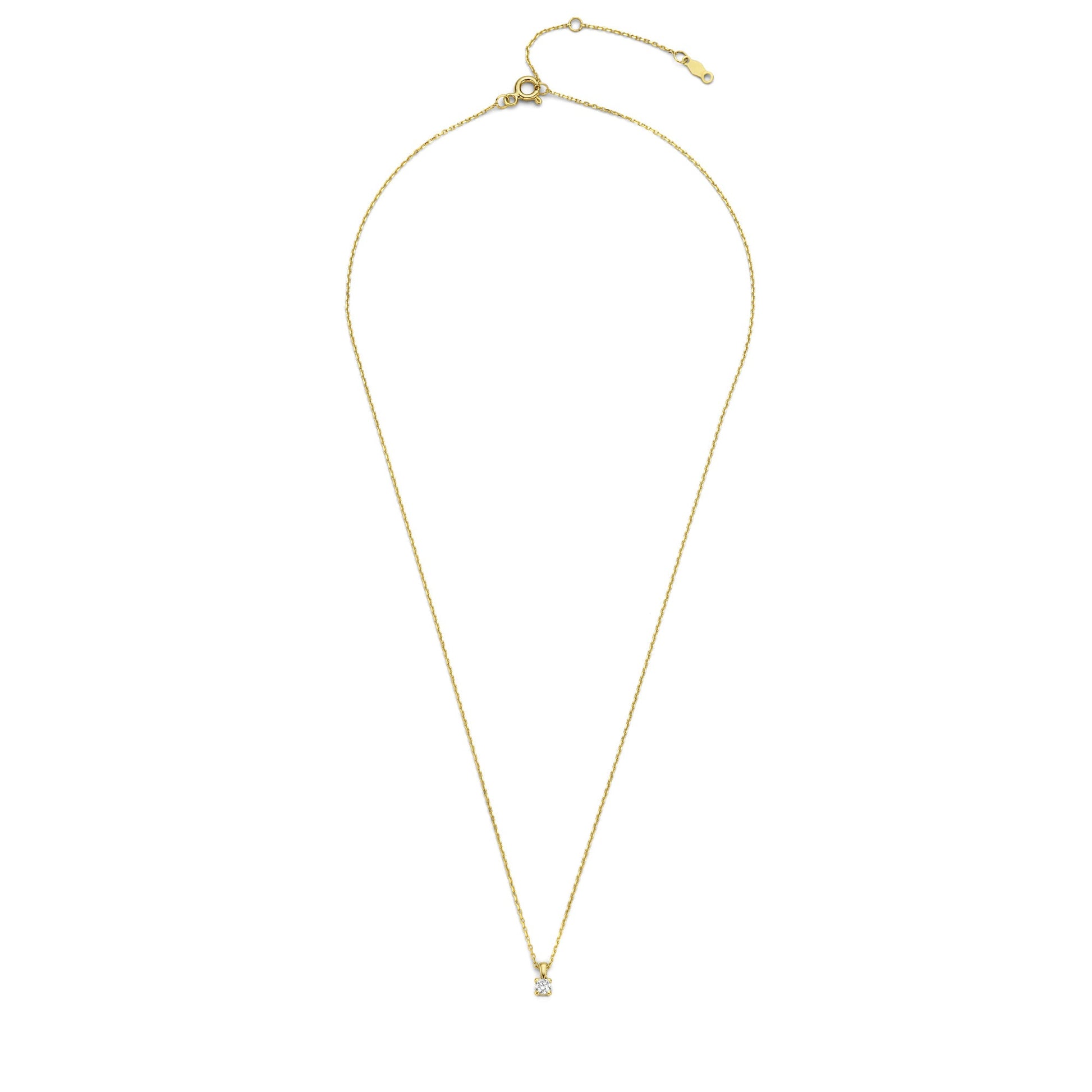 De la Paix Christine 14 karat gold necklace with diamond 0.10 carat -  - Isabel Bernard