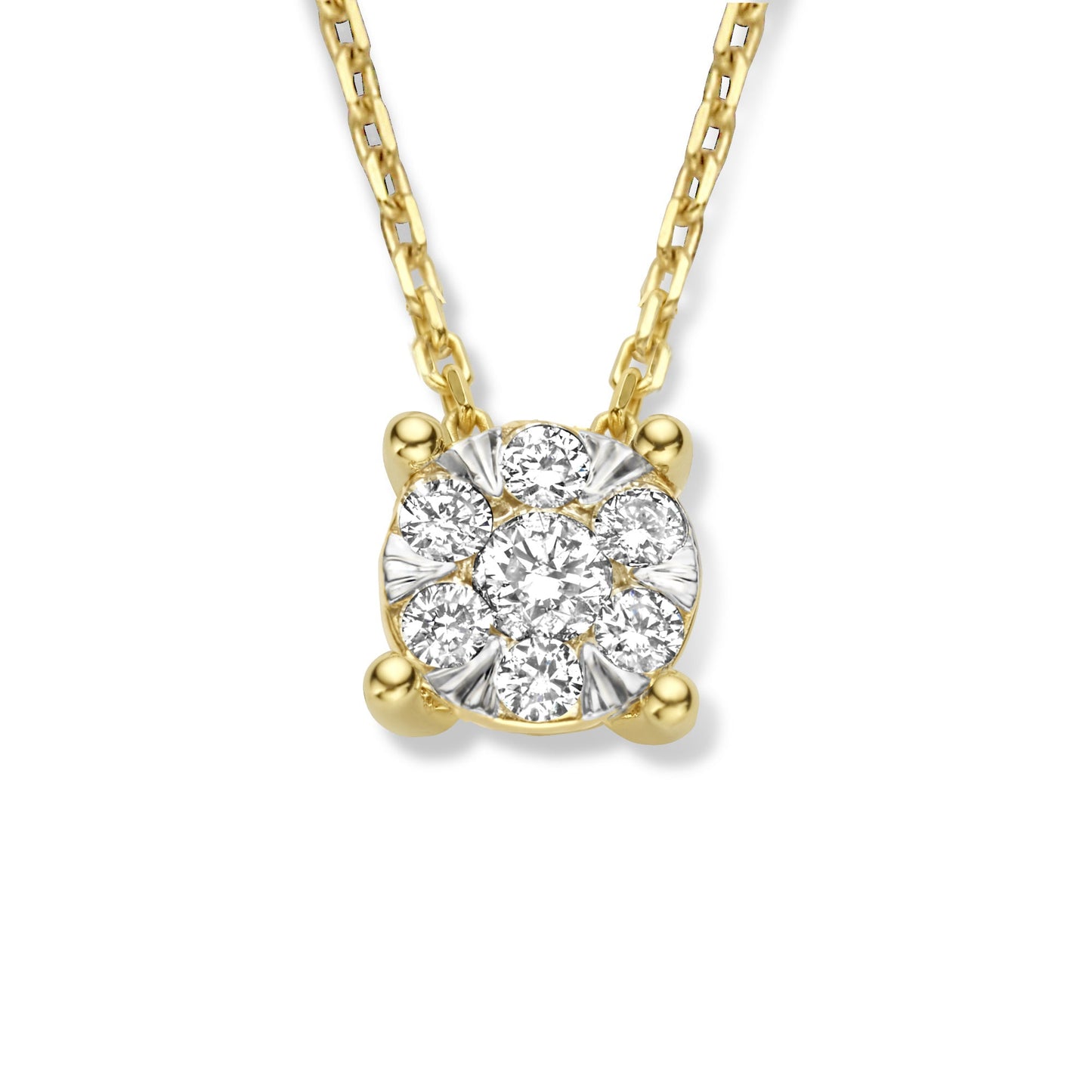 De la Paix Hanaé 14 karat gold necklace with diamond 0.08 carat -  - Isabel Bernard