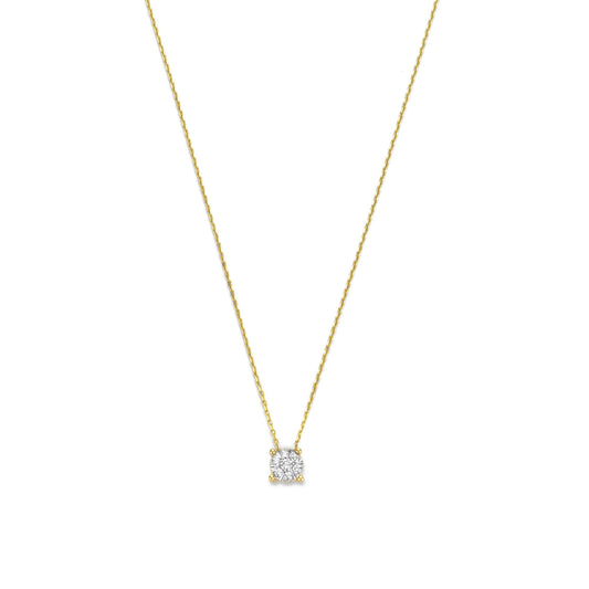 De la Paix Hanaé 14 karat gold necklace with diamond 0.14 carat -  - Isabel Bernard