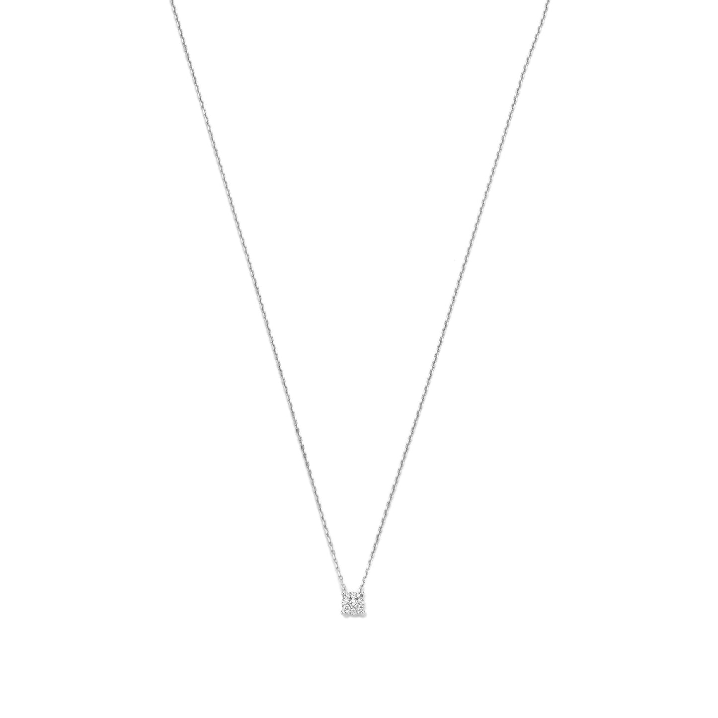 De la Paix Hanaé 14 karat white gold necklace with diamond 0.08 carat -  - Isabel Bernard