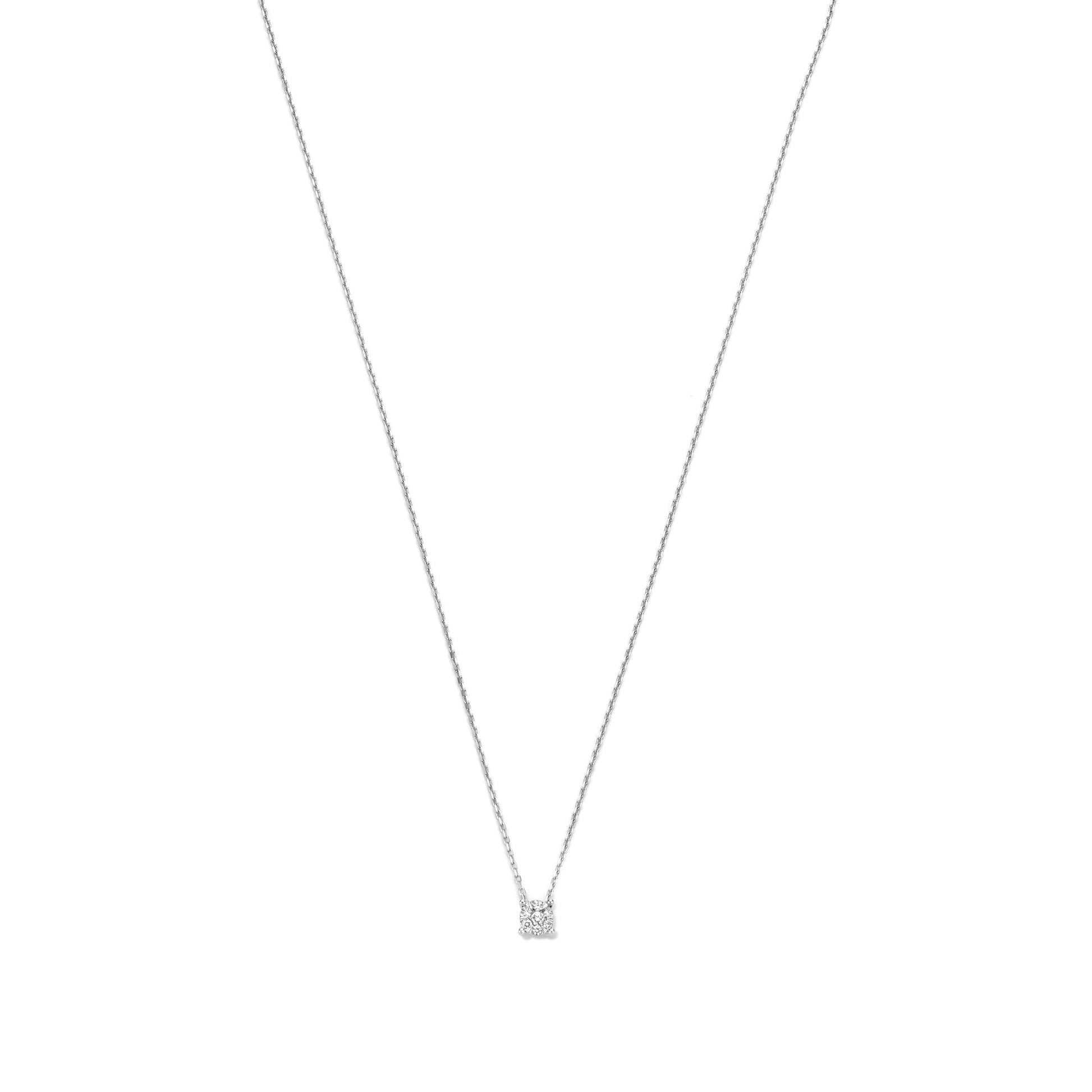 De la Paix Hanaé 14 karat white gold necklace with diamond 0.08 carat -  - Isabel Bernard