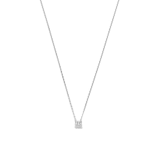 De la Paix Hanaé 14 karat white gold necklace with diamond 0.08 carat -  - Isabel Bernard
