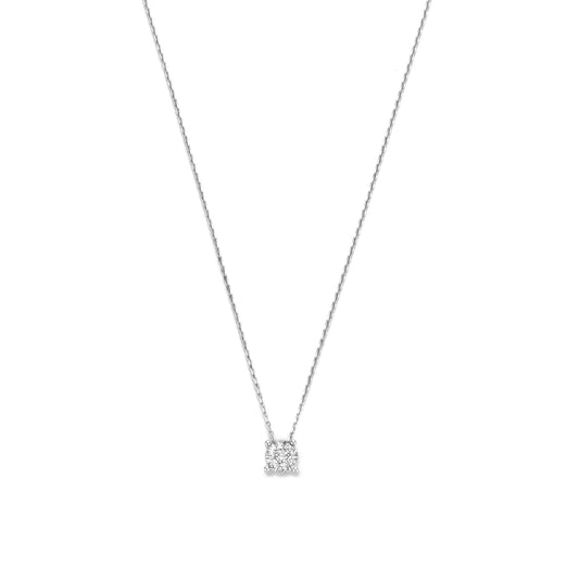 De la Paix Hanaé 14 karat white gold necklace with diamond 0.14 carat -  - Isabel Bernard