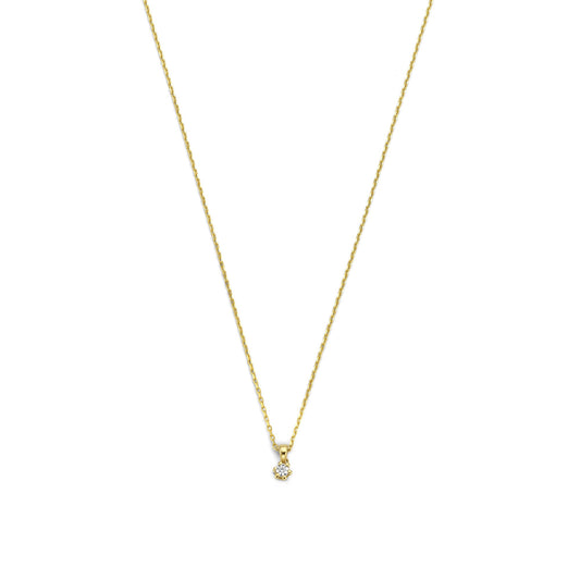 De la Paix Emily 14 karat gold necklace with diamond 0.05 carat -  - Isabel Bernard