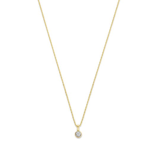 De la Paix Inaya 14 karat gold necklace with diamond 0.03 carat -  - Isabel Bernard