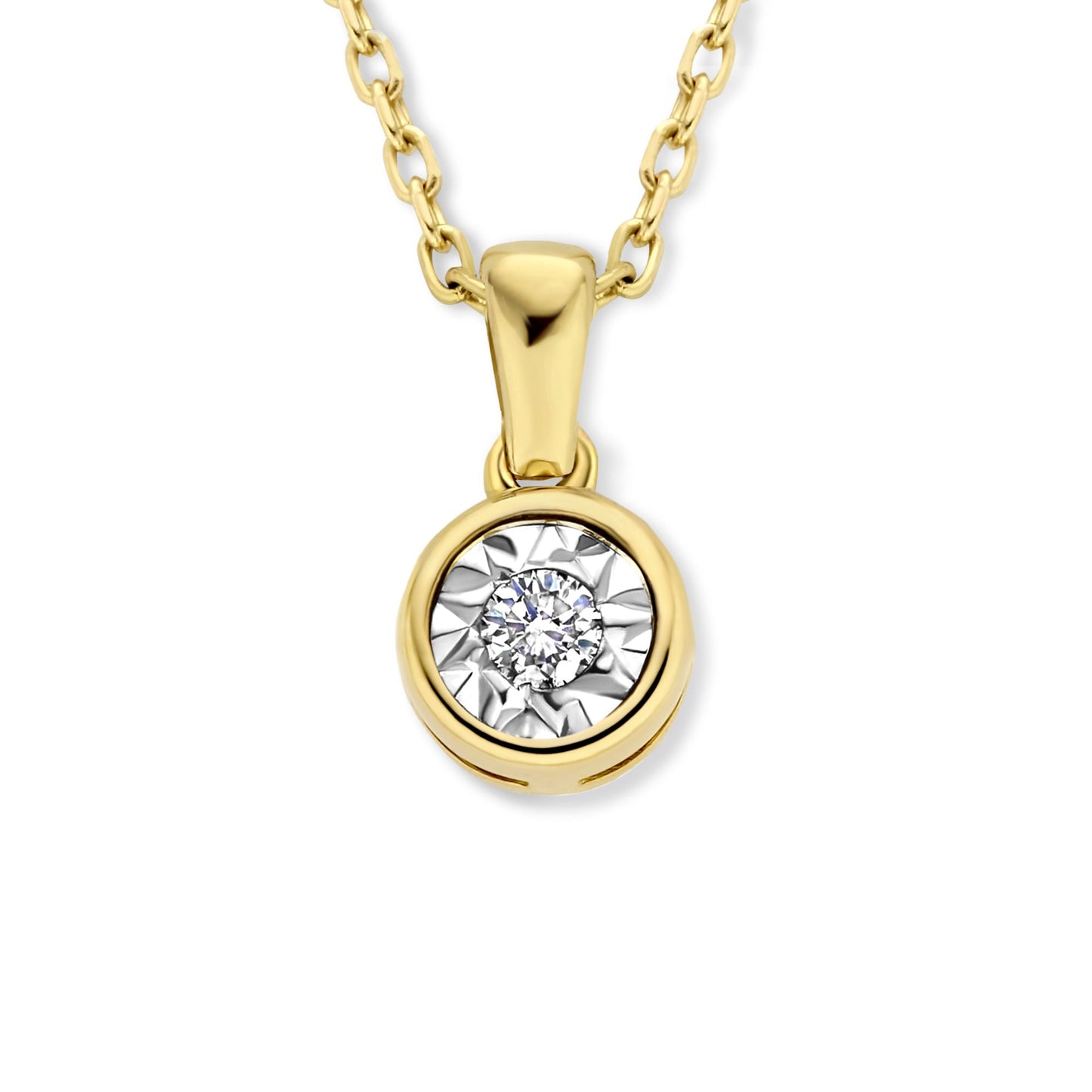 De la Paix Inaya 14 karat gold necklace with diamond 0.03 carat -  - Isabel Bernard