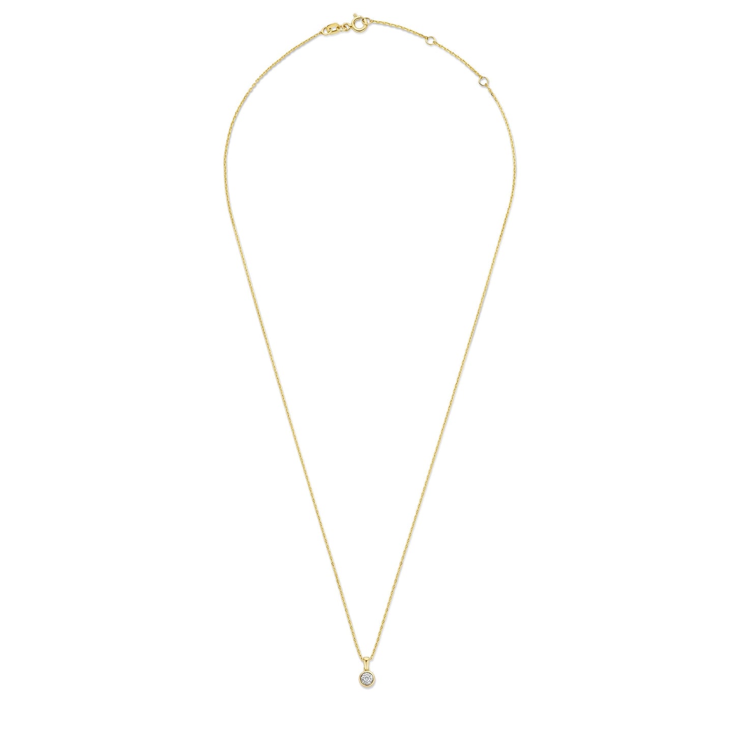 De la Paix Inaya 14 karat gold necklace with diamond 0.03 carat -  - Isabel Bernard