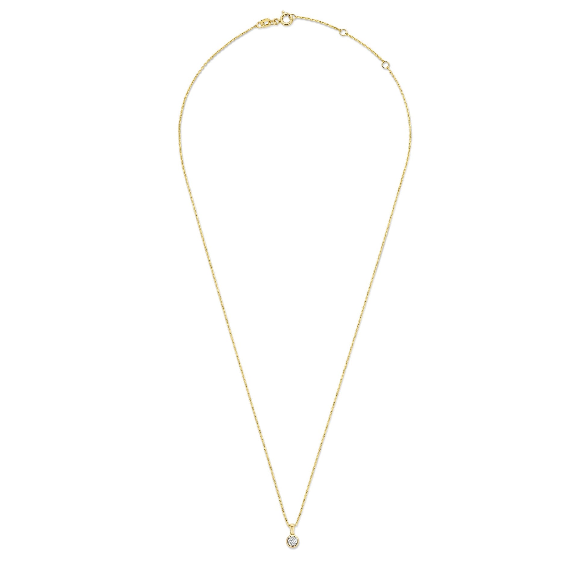 De la Paix Inaya 14 karat gold necklace with diamond 0.03 carat -  - Isabel Bernard