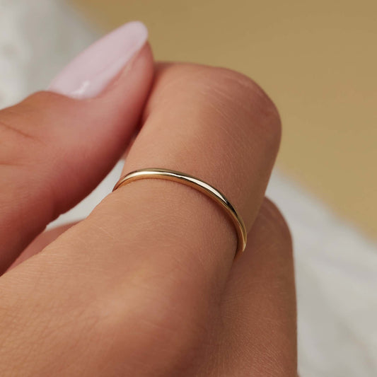 Le Marais Solene 14 karat gold stacking ring -  - Isabel Bernard