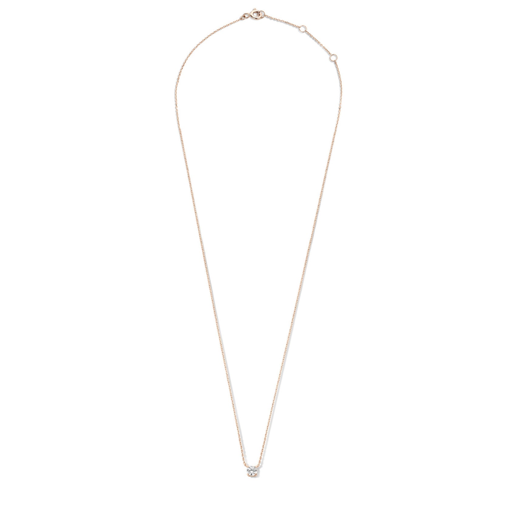 Cadeau d'Isabel 14 karat rose gold necklace and bracelet with zirconia stone gift set - - Isabel Bernard